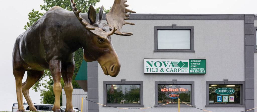 The Nova Tile & Carpet showroom on Perkins Street in Niagara Falls